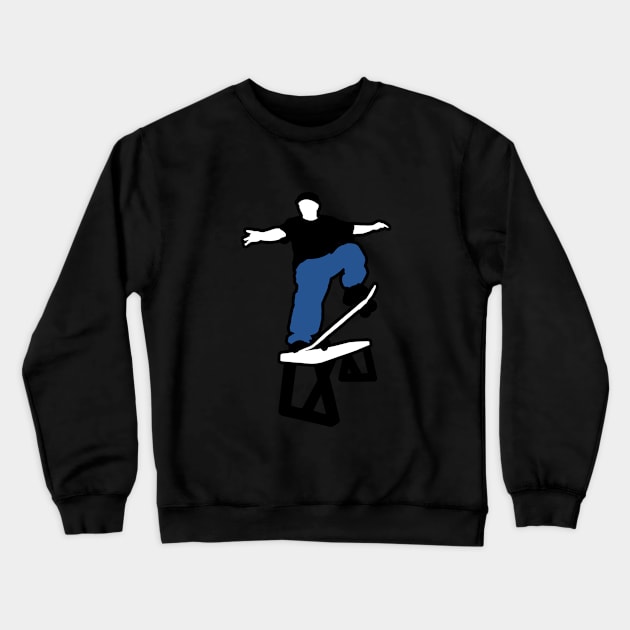 Skater Crewneck Sweatshirt by homydesign